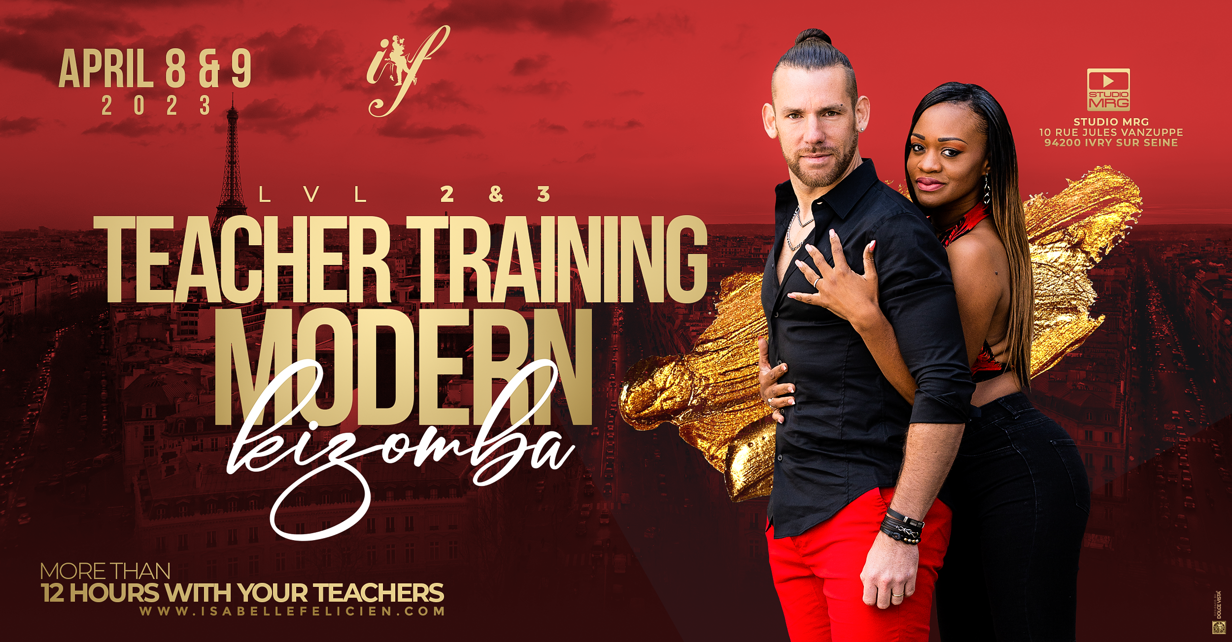 TEACHERS TRAINING APR 2023 2 Certification professeurs kizomba Isabelle & Felicien - Niveau 1